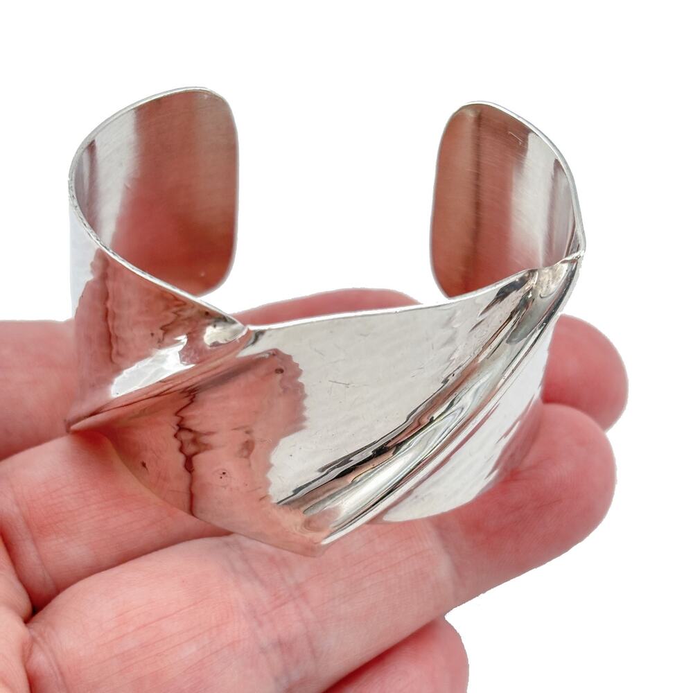 Vintage David Epstein Sterling Silver 925 Twisted Cuff Bracelet 6"